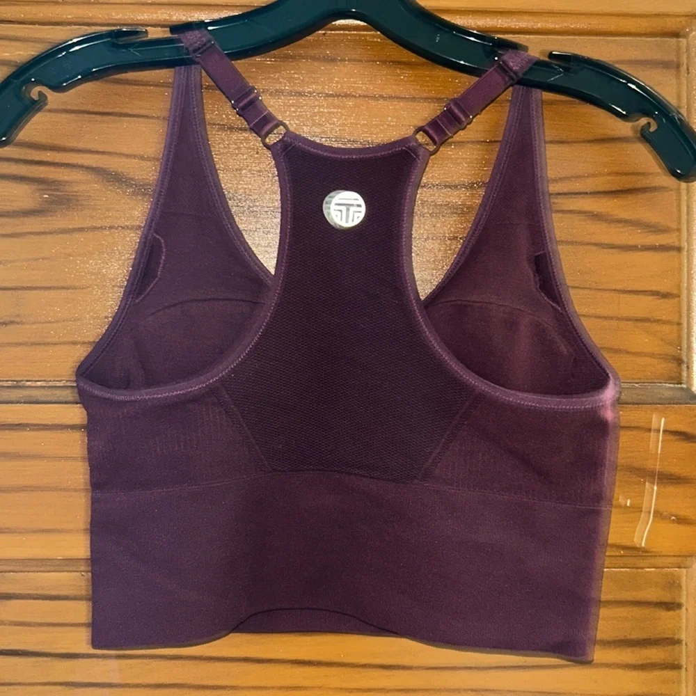 Tory Sport Burgundy Sports Bra - Picture 3 of 4